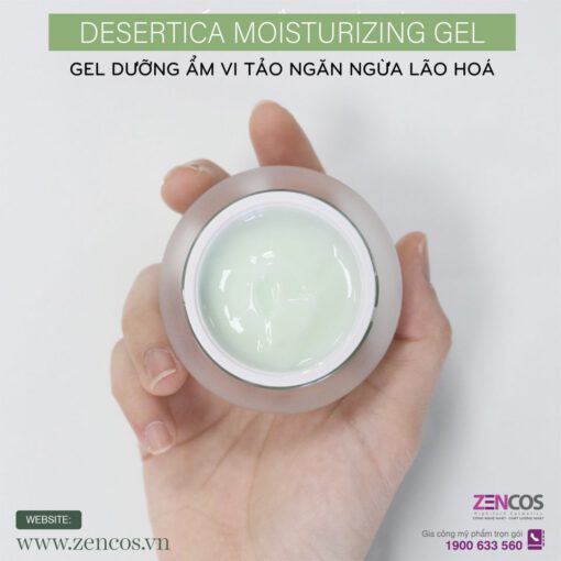 Gia công gel dưỡng ẩm vi tảo ngăn ngừa lão hoá